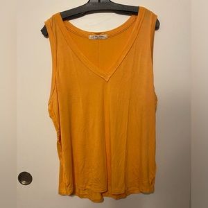 Free People Orange Tank Top